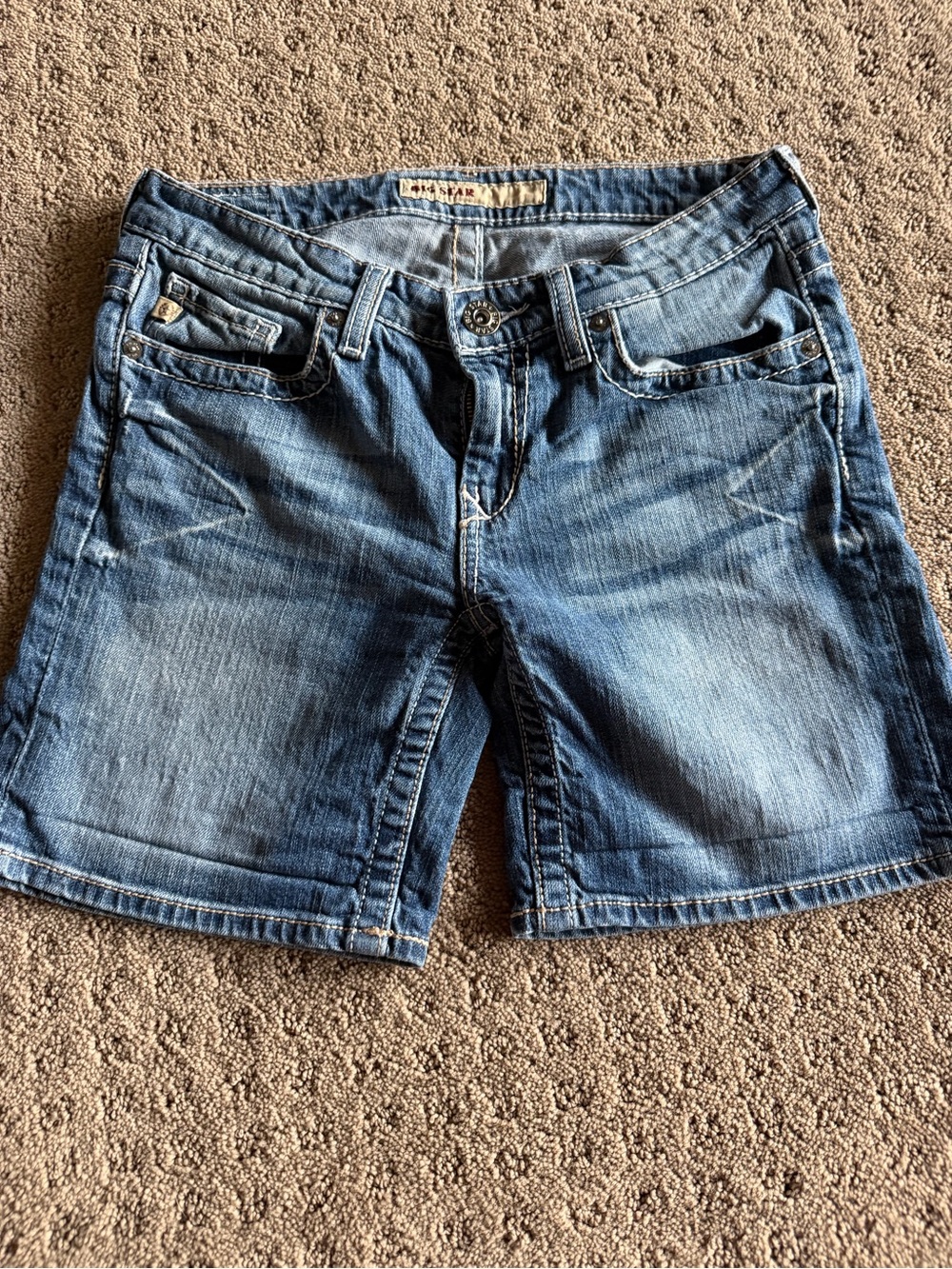Y2K Vintage Low Rise Denim Shorts